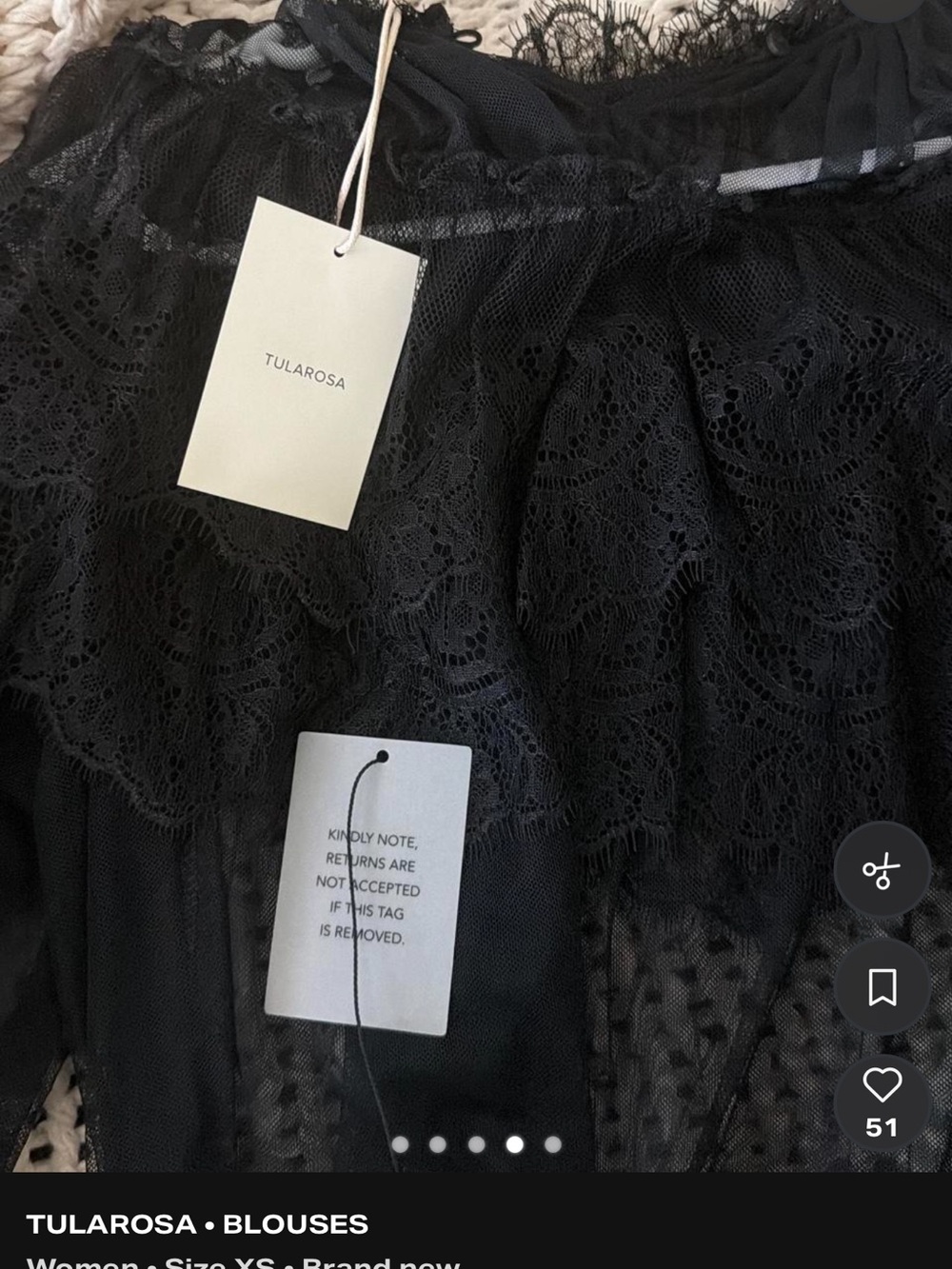 Kylen Blouse in Black - Picture 4 of 5